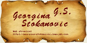 Georgina Stokanović vizit kartica